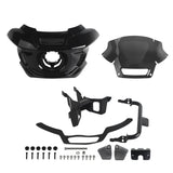 ST Style Front Headlight Fairing W/Windshield & Bracket Set For Harley M8 Softail Street Bob Standard Low Rider S FXLR FXBB FXST 2018-