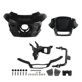 ST Style Front Headlight Fairing W/Windshield & Bracket Set For Harley M8 Softail Street Bob Standard Low Rider S FXLR FXBB FXST 2018- - pazoma