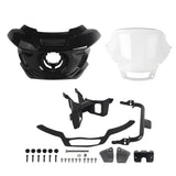 ST Style Front Headlight Fairing W/Windshield & Bracket Set For Harley M8 Softail Street Bob Standard Low Rider S FXLR FXBB FXST 2018- - pazoma