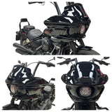 ST Style Front Headlight Fairing W/Windshield & Bracket Set For Harley M8 Softail Street Bob Standard Low Rider S FXLR FXBB FXST 2018- - pazoma