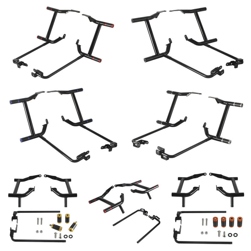 Saddle Bag Guards Performance Crash Bar Saddlebag Tip-Over Bar Set For Harley Street Glide Road Glide ST Road King Electra Ultra 09-2026