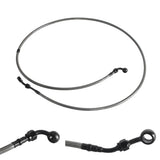 Extended Length Upper Stainless Braided Brake Line For Harley Road Glide Special Ultra Limited CVO ST FLTRXS 15-23 - pazoma