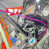Extended Length Upper Stainless Braided Brake Line For Harley Road Glide Special Ultra Limited CVO ST FLTRXS 15-23 - pazoma