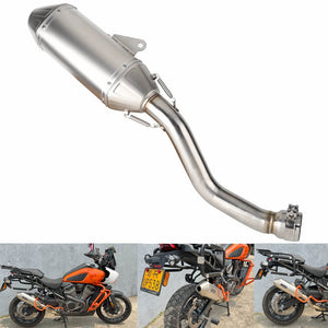 Stainless Steel Exhaust Muffler System Slip-On Pipe For Harley Davidson Pan America 1250 Special CVO RA1250SE RA1250S RA1250 2021-2024