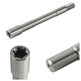 Stainless Steel Finish Replacement Front Axle Kit for Harley Touring Screamin’ Eagle X Öhlins Inverted Fork Legs PN 45400392 and 45400393