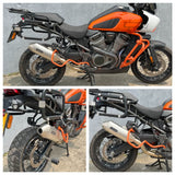 Stainless Steel Street Cannon Muffler Slip-On Pipe Exhaust System For Harley Pan America 1250 Special CVO RA1250SE RA1250S RA1250 RA1250ST 2021-2025 - pazoma
