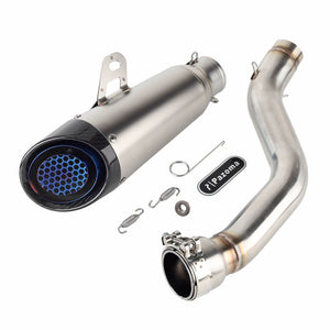 Stainless Steel Street Cannon Muffler Slip-On Pipe Exhaust System with End Cap Grill For Harley Pan America 1250 CVO Special RA1250S RA1250 RA1250SE - pazoma