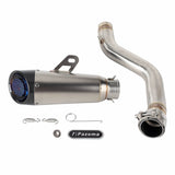 Stainless Steel Street Cannon Muffler Slip-On Pipe Exhaust System with End Cap Grill For Harley Pan America 1250 Special RA1250S RA1250 2021-2023 - pazoma