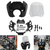 T-Sport Front Fairing w/Baja Designs LP6 LED Light Bracket Mount Kit For Harley Softail M8 Low Rider S FXLRS 114 117 2020-2026