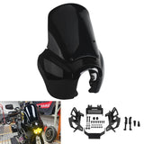 T-Sport Front Fairing w/Baja Designs LP6 LED Light Bracket Mount Kit For Harley Softail M8 Low Rider S FXLRS 114 117 2020-2026