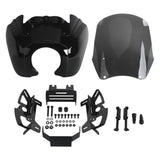 T-Sport Front Fairing w/Baja Designs LP6 LED Light Bracket Mount Kit For Harley Softail M8 Low Rider S FXLRS 114 117 2020-2026
