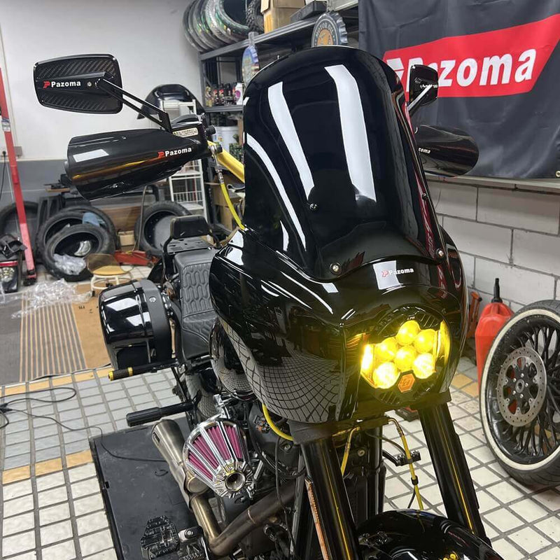 T-Sport Front Fairing w/Baja Designs LP6 LED Light Bracket Mount Kit For Harley Softail M8 Low Rider S FXLRS 114 117 2020-2026