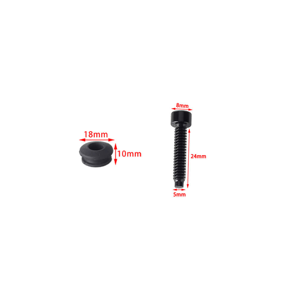 Aluminum Fairing Spike Bolts For Harley Road Glide 2015+ - Black Windscreen Hardware Kit