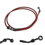Extended Length Upper Stainless Braided Brake Line For Harley Road Glide Special Ultra Limited CVO ST FLTRXS 15-23 - pazoma