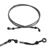 Extended Length Upper Stainless Braided Brake Line For Harley Road Glide Special Ultra Limited CVO ST FLTRXS 15-23 - pazoma