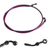 Extended Length Upper Stainless Braided Brake Line For Harley Road Glide Special Ultra Limited CVO ST FLTRXS 15-23 - pazoma