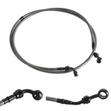 Extended Length Upper Stainless Braided Brake Line For Harley Road Glide Special Ultra Limited CVO ST FLTRXS 15-23 - pazoma