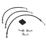Extended Length Upper Lower Brake Line w/ABS Master Cylinder For Harley Dyna Fat Bob Low Rider 2012-2017