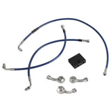 Extended Length Upper Lower Brake Line w/ABS Master Cylinder For Harley Dyna Fat Bob Low Rider 2012-2017