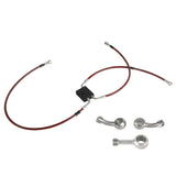 Extended Length Upper Lower Brake Line w/ABS Master Cylinder For Harley Dyna Fat Bob Low Rider 2012-2017