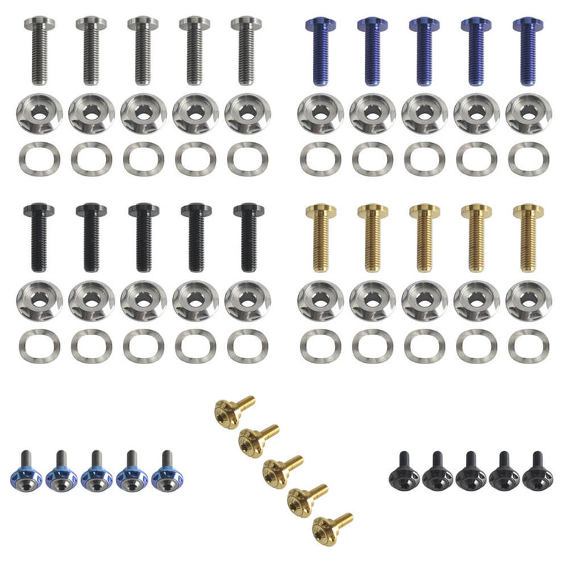 Titanium Front Floating Brake Rotor Bolt Kit For Harley Touring Road Glide Street Glide 2024-2026 41500196 - pazoma