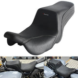 Top Performance Tail-Flick Seats Step 2-Up Gel Pad Seat for 2008-2025 Harley Touring FL Road Glide Street Glide Road King - pazoma