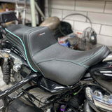 Top Performance Tailwhip Seats Step 2-Up Gel Pad Seat for 2008-2025 Harley Touring FL Road Glide Street Glide Road King - pazoma