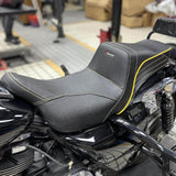 Top Performance Tailwhip Seats Step 2-Up Gel Pad Seat for 2008-2025 Harley Touring FL Road Glide Street Glide Road King - pazoma