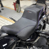 Top Performance Tailwhip Seats Step 2-Up Gel Pad Seat for 2008-2025 Harley Touring FL Road Glide Street Glide Road King - pazoma