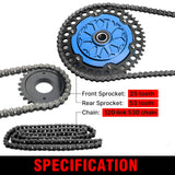 Transmission Sprocket 530 Chain Drive Conversion Kit For Harley Touring M8 Road Glide Street Glide Road King 2009-2026 - pazoma