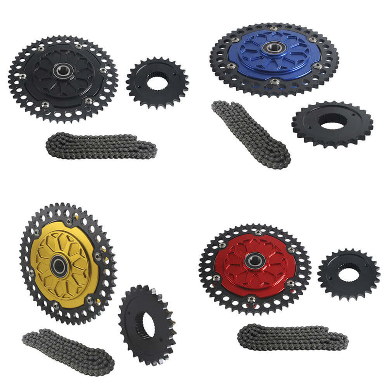 Transmission Sprocket 530 Chain Drive Conversion Kit For Harley Touring M8 Road Glide Street Glide Road King 2009-2026 - pazoma