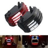 Tri-Bar LED Rear Fender Tip Tail Light For Harley Touring Street Glide Road Glide Road King Special FLHXS FLTRXS FLHRXS 2014-2025 - pazoma