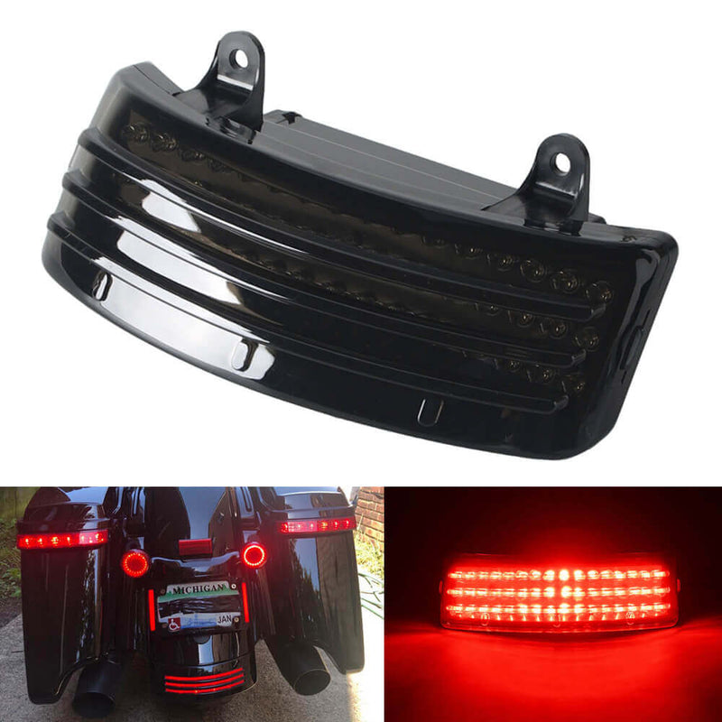 Tri-Bar LED Rear Fender Tip Tail Light For Harley Touring Street Glide Road Glide Road King Special FLHXS FLTRXS FLHRXS 2014-2025 - pazoma