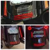 Tri-Bar LED Rear Fender Tip Tail Light For Harley Touring Street Glide Road Glide Road King Special FLHXS FLTRXS FLHRXS 2014-2025 - pazoma
