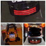 Tri-Bar LED Rear Fender Tip Tail Light For Harley Touring Street Glide Road Glide Road King Special FLHXS FLTRXS FLHRXS 2014-2025 - pazoma