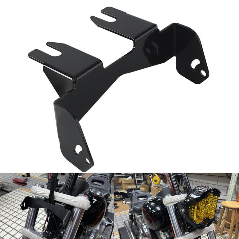 Universal 3.5" Bar Mount Baja Designs LP9 Pro LED Auxiliary Light Lighting Bracket System Mounting Combo Kit For Harley Road King Dyna Softail - pazoma