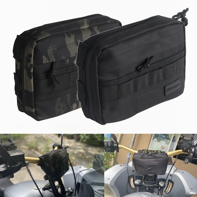 Utility Molle Bar Handlebar T-Bar Bag Handle Bags For Harley Dyna Softail Low Rider S Street Bob FXBB Sportster Tool Pouch Storage Bag - pazoma