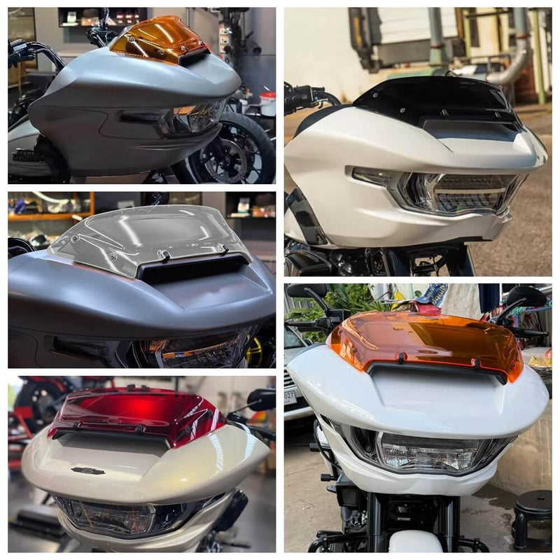 Wind Splitter 4.5 in. Windshield Windshield Deflector For Harley Touring CVO 121 Road Glide ST FLTRSE FLTRSTSE FLTRX 117 2023-2025 - pazoma