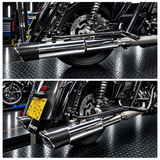 Performance Bagger 4.5" Carbon Slash Cut Slip-On Mufflers Exhaust For Harley Touring 2017-2026 M8 FL - pazoma