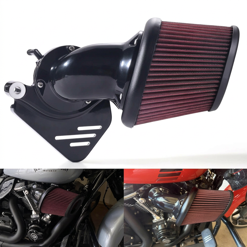 Performance Heavy Breather Extreme Air Cleaners Intake Filter for Harley Touring Road Street Glide 2024-Up Softail Low Rider ST 2025-Up - pazoma