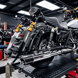 Performance Bagger 4.5" Carbon Slash Cut Slip-On Mufflers Exhaust For Harley Touring 2017-2026 M8 FL - pazoma