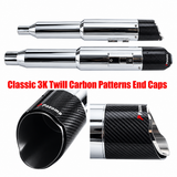 Performance Bagger 4.5" Carbon Slash Cut Slip-On Mufflers Exhaust For Harley Touring 2017-2026 M8 FL - pazoma