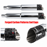 Performance Bagger 4.5" Carbon Slash Cut Slip-On Mufflers Exhaust For Harley Touring 2017-2026 M8 FL - pazoma