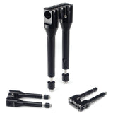 1-1/2" Club Style Top Clamp Straight Upright Modular Handlebar Risers For Harley Low Rider FXDLS Fat Street Bob FXDF FXDB FXBB - pazoma