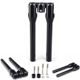 1-1/8" 28.6mm Club Style Top Clamp Straight Upright Modular Handlebar Risers For Harley Dyna Softail Sportster FXDLS FXBB - pazoma