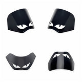11" Headlight Fairing Black Smoke Eye Shape Vented Windshield Replacement Windscreen For Harley - pazoma