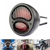 Harley Chopper Bobber Cafe Racer Vintage Retro Motorcycle Modification LED Brake Taillight Tail Warning Signal Light - pazoma