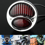 1928-1931 Ford Model A DUOLAMP LED Tail Light Harley Chopper Bobber Vintage Old Cafe Racer Motorcycle HD Brake Stop Light - pazoma