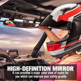 15" Ultra Clear SXS UTV Mirror with 1.75" Clamps Convex Design Compatible with Polaris RZR 800 900 1000 Turbo PRO XP Pioneer 1000 Arctic Cat Wildcat - pazoma