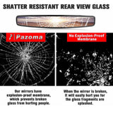 15" Ultra Clear SXS UTV Mirror with 1.75" Clamps Convex Design Compatible with Polaris RZR 800 900 1000 Turbo PRO XP Pioneer 1000 Arctic Cat Wildcat - pazoma